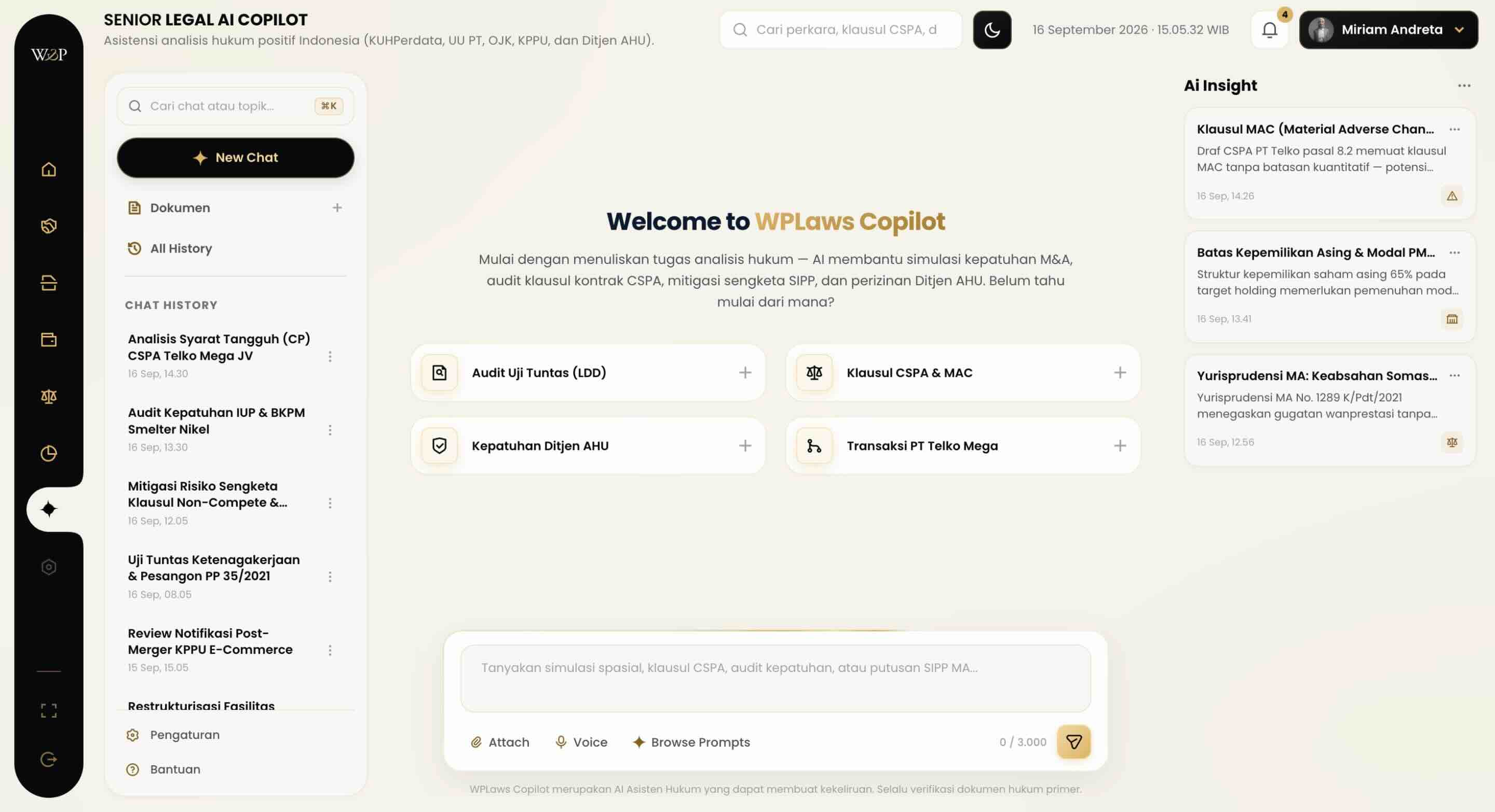 Senior Legal AI Copilot: Analisis Klausul MAC CSPA Telko